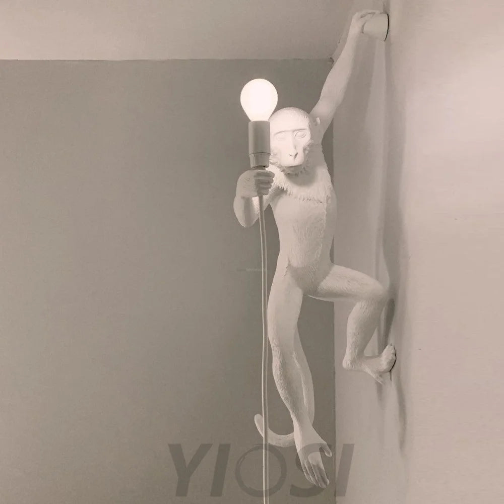 Monkey Wall Sconce - Creature-1-Yiosilamp
