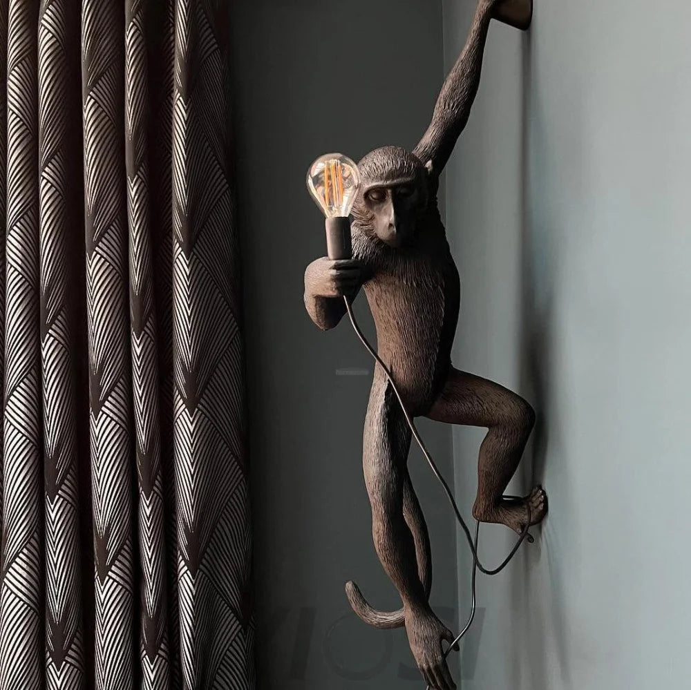 Monkey Wall Sconce - Creature-1-Yiosilamp