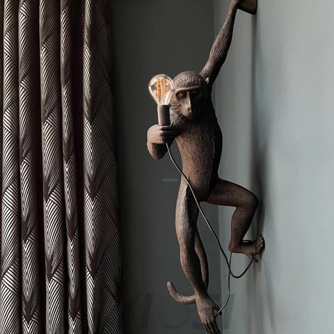 Monkey Wall Sconce - Creature-1-Yiosilamp