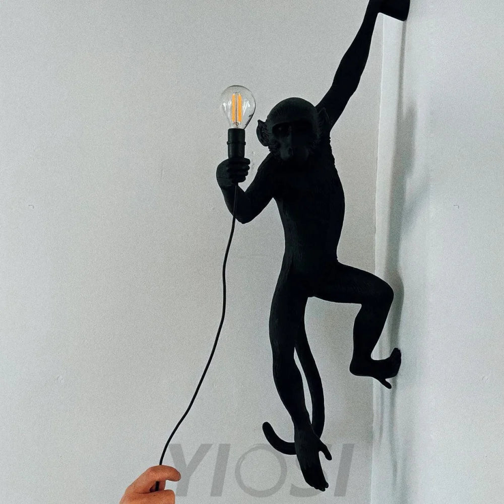 Monkey Wall Sconce - Creature-1-Yiosilamp