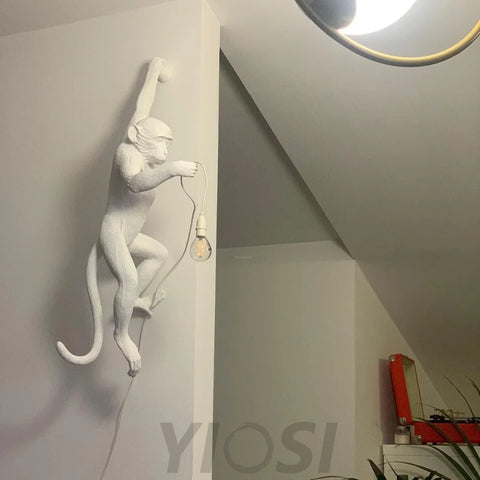 Monkey Wall Sconce - Creature-1-Yiosilamp