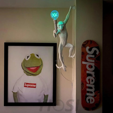Monkey Wall Sconce - Creature-1-Yiosilamp