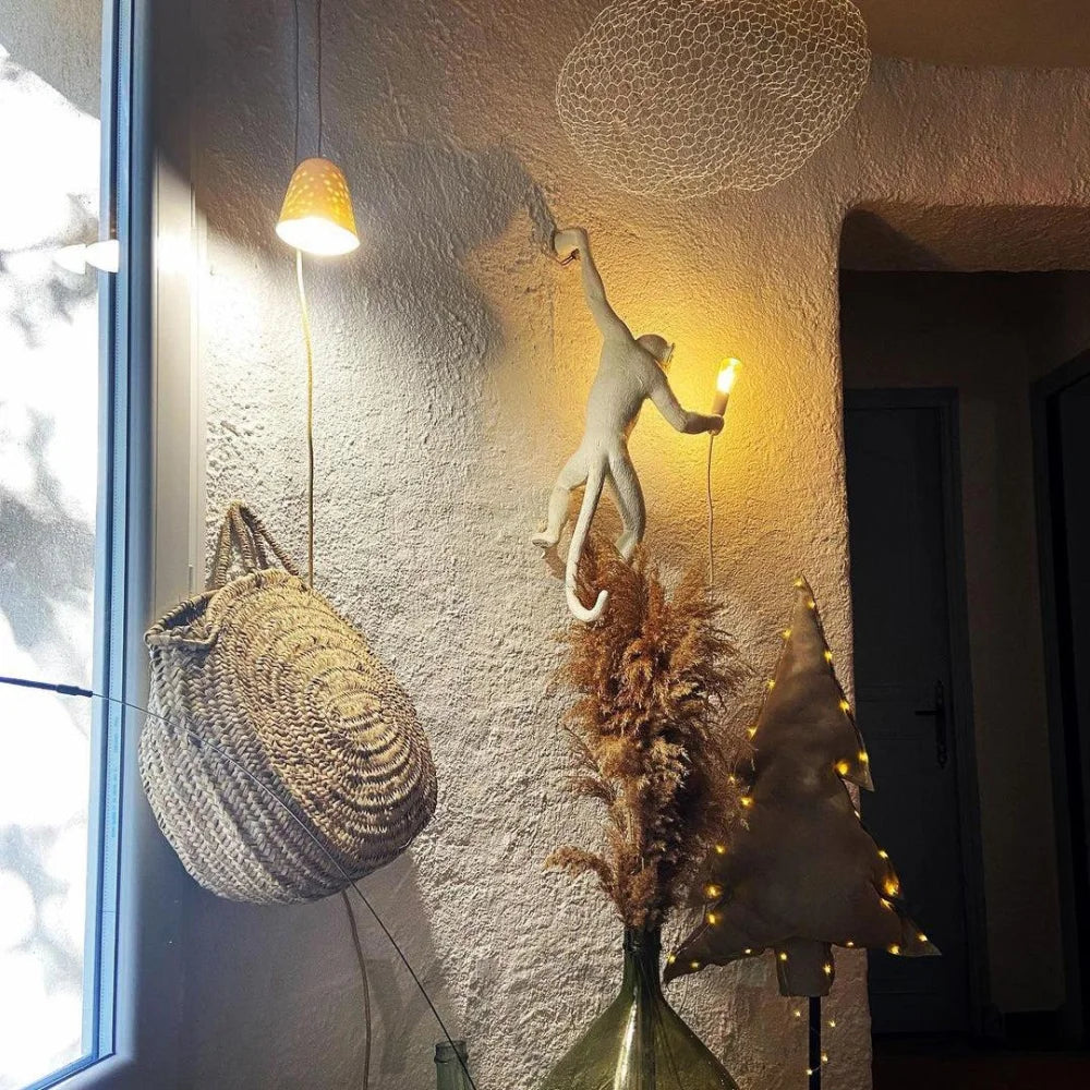 Monkey Wall Sconce - Creature-1-Yiosilamp