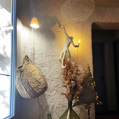 Monkey Wall Sconce - Creature-1-Yiosilamp
