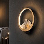 Moonlit Realm Modern Crystal Wall Sconce