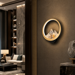 Moonlit Realm Modern Crystal Wall Sconce - scene