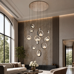 Moonlit Realm Modern Multi-Tier Cluster Chandelier - scene