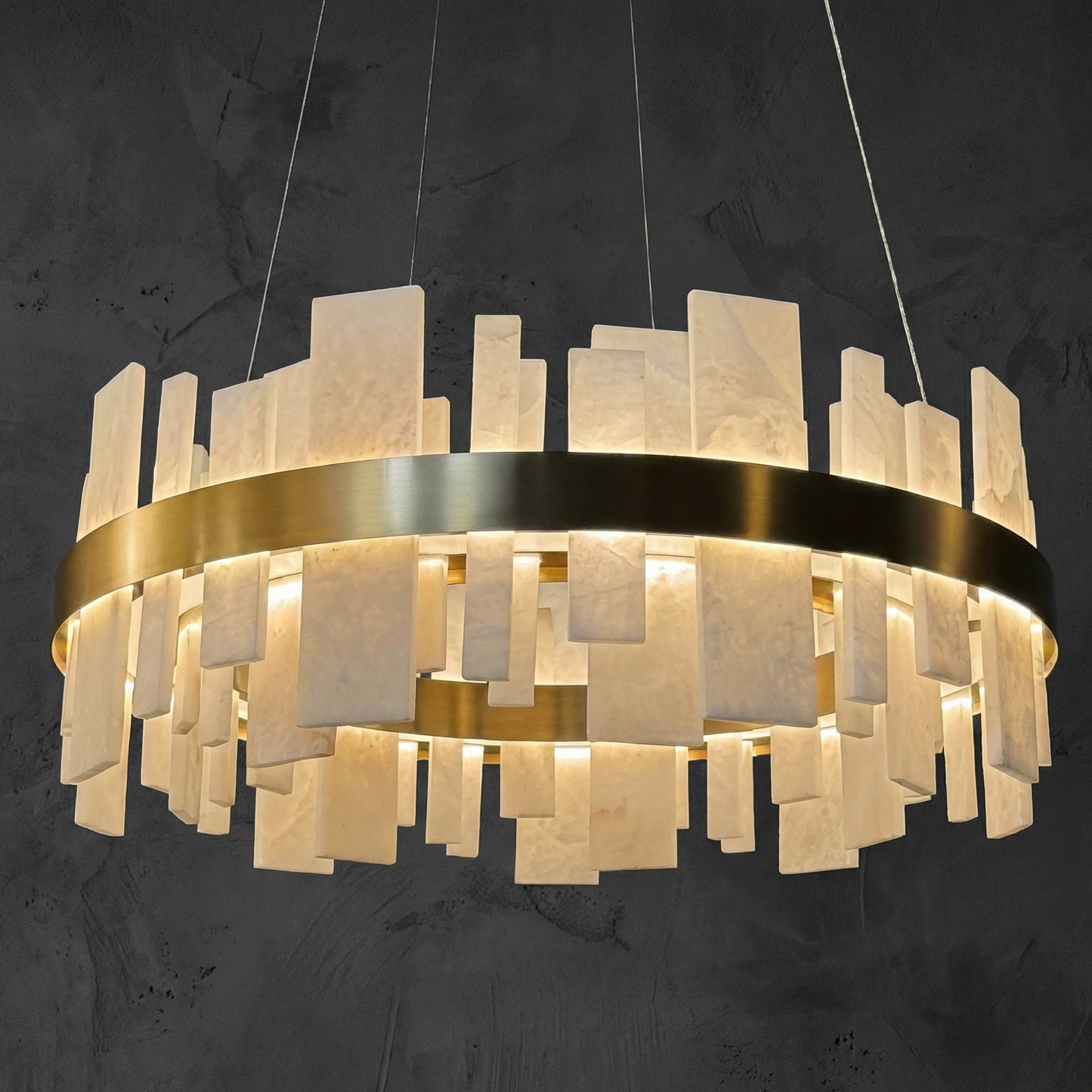 Yiosi Mosaico Round Block Chandelier - Image 1