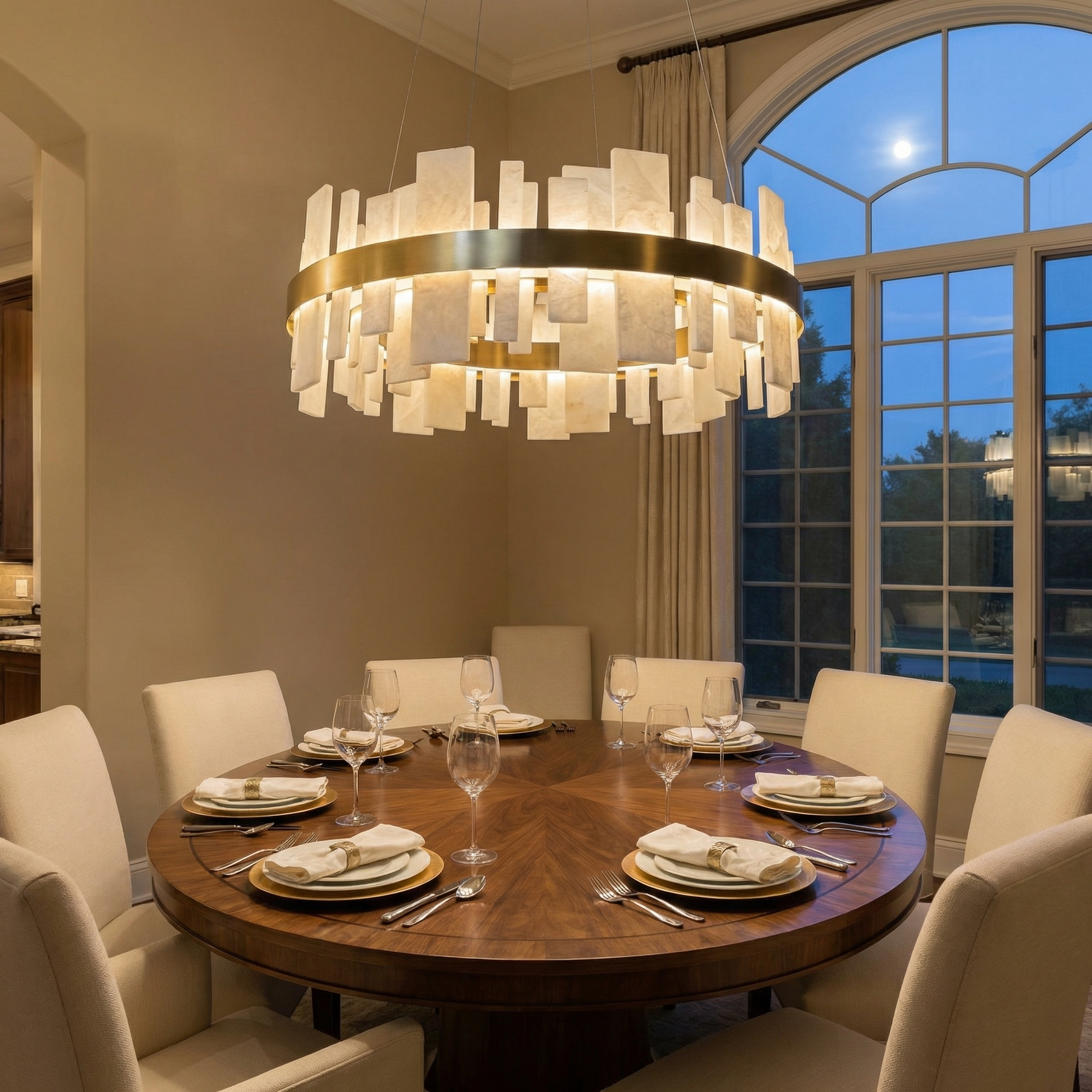 Yiosi Mosaico Round Block Chandelier - Image 4
