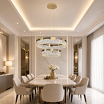 Mughetto Crystal Duo Chandelier