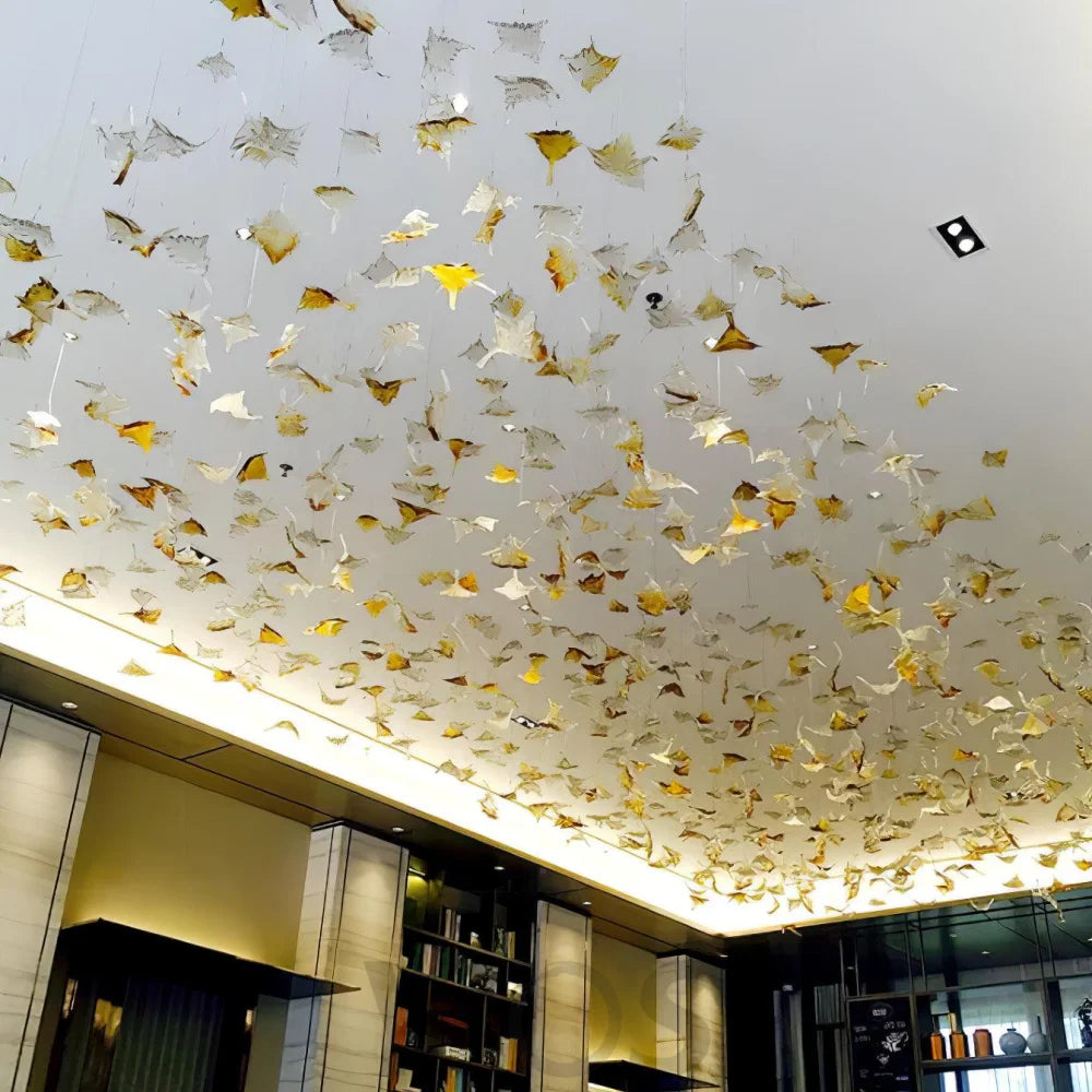 Multicolor Maple Leaf Chandelier - Helia-1-Yiosilamp
