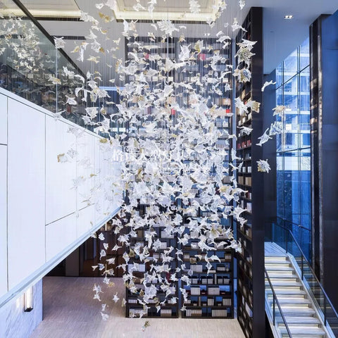 Multicolor Maple Leaf Chandelier - Helia-1-Yiosilamp