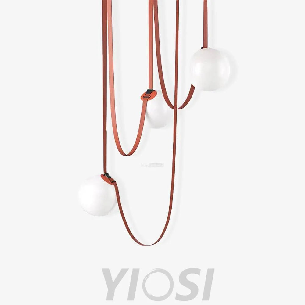 Multiple Belt Art Pendant - Yiosilamp