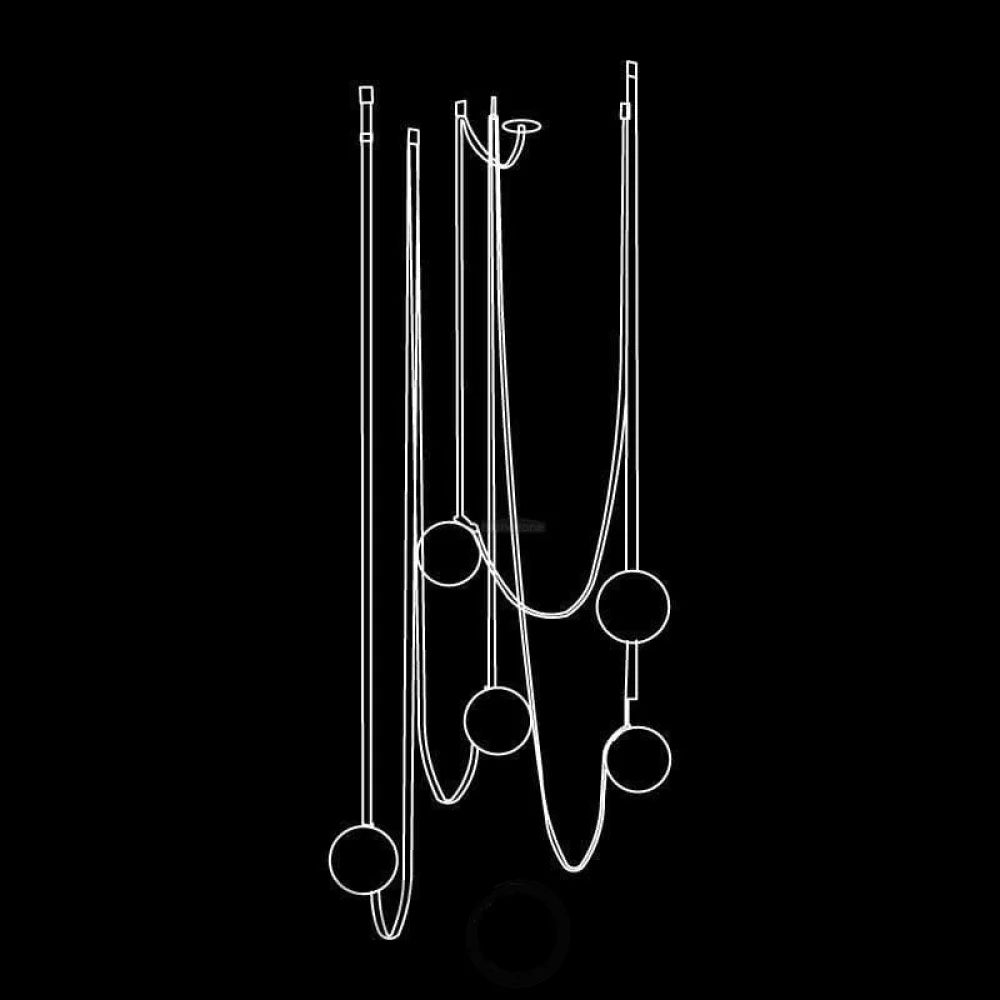 Multiple Belt Art Pendant - Yiosilamp