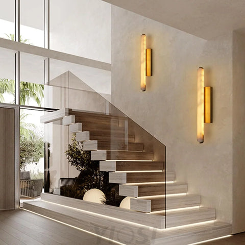 Natural Alabaster Wall Sconces