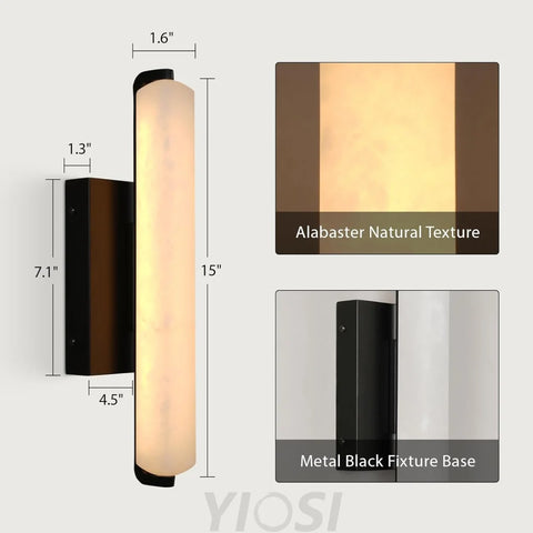 Natural Alabaster Wall Sconces