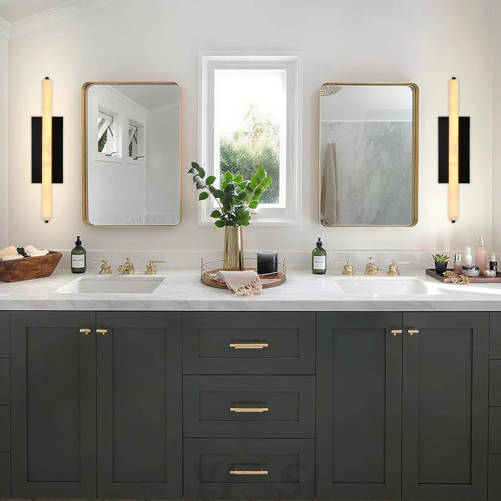 Natural Alabaster Wall Sconces