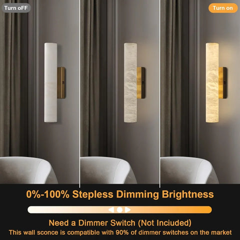 Natural Alabaster Wall Sconces