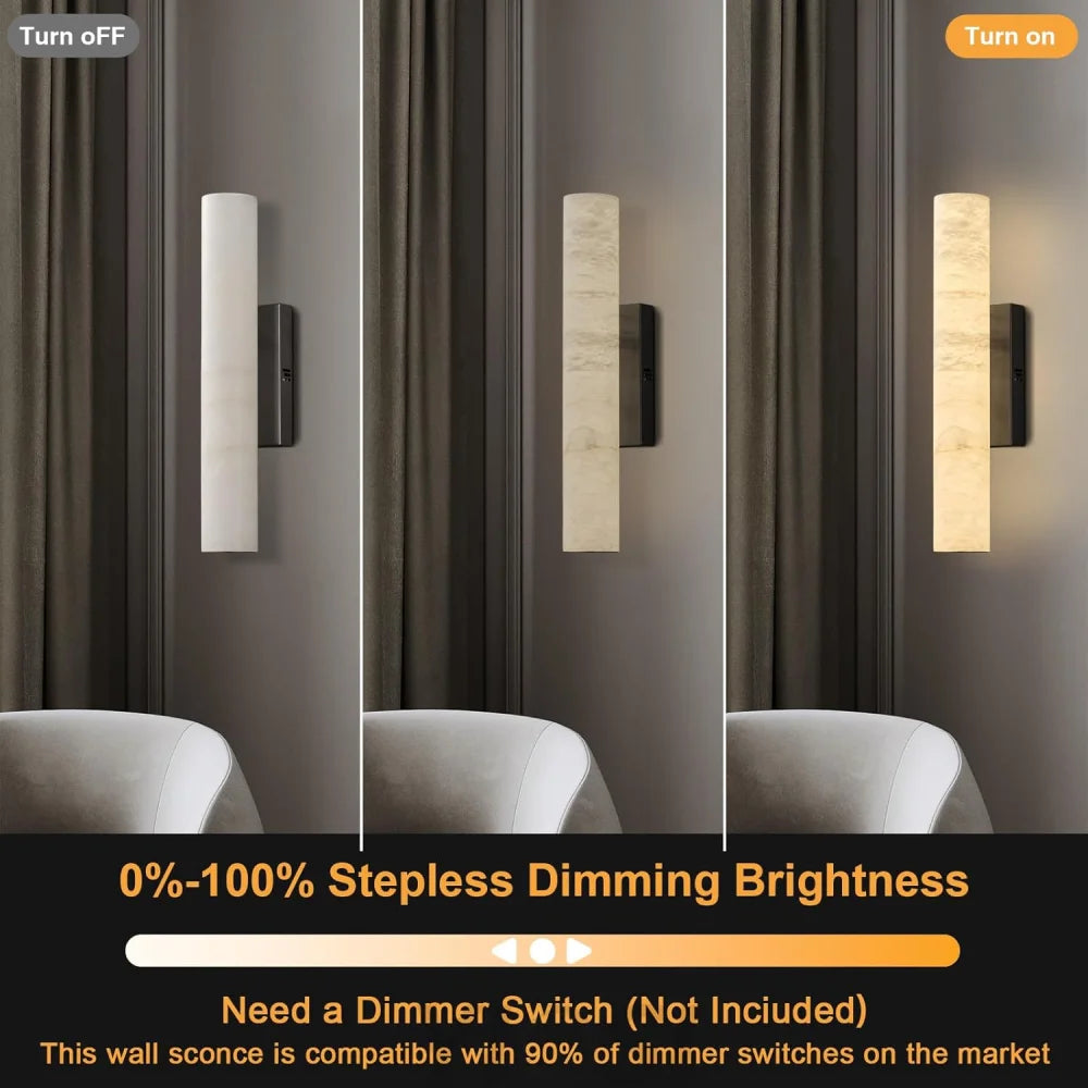Natural Alabaster Wall Sconces