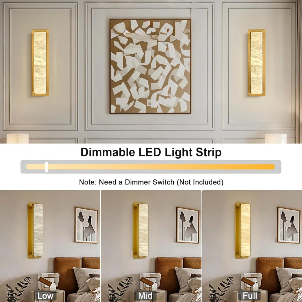Natural Alabaster Wall Sconces