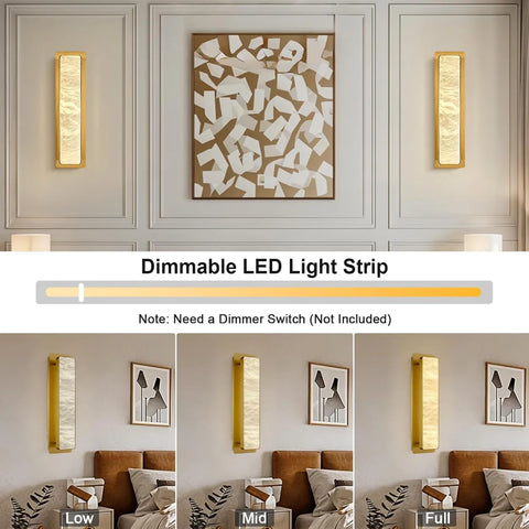 Natural Alabaster Wall Sconces