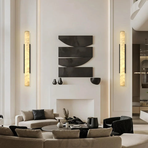 Natural Alabaster Wall Sconces