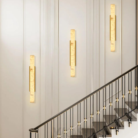 Natural Alabaster Wall Sconces