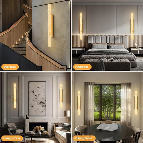 Natural Alabaster Wall Sconces