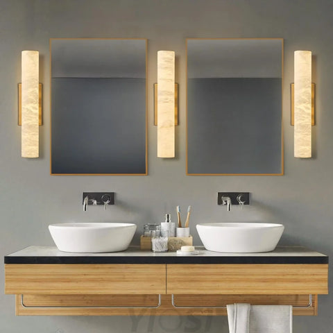 Natural Alabaster Wall Sconces