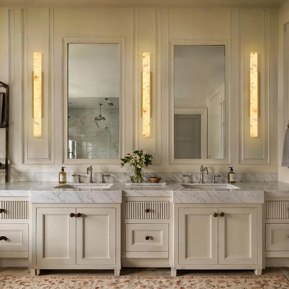 Natural Alabaster Wall Sconces