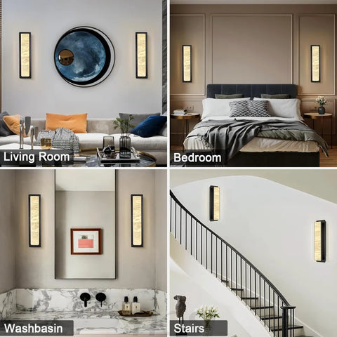 Natural Alabaster Wall Sconces