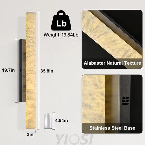 Natural Alabaster Wall Sconces