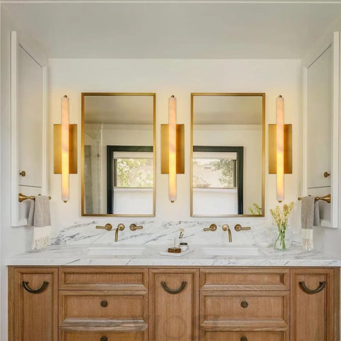 Natural Alabaster Wall Sconces