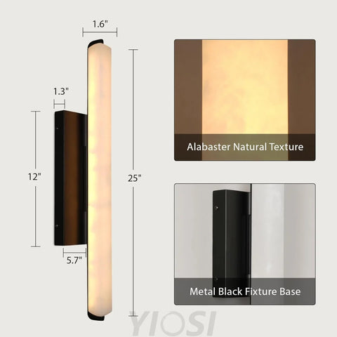 Natural Alabaster Wall Sconces