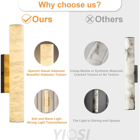 Natural Alabaster Wall Sconces