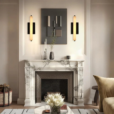 Natural Alabaster Wall Sconces