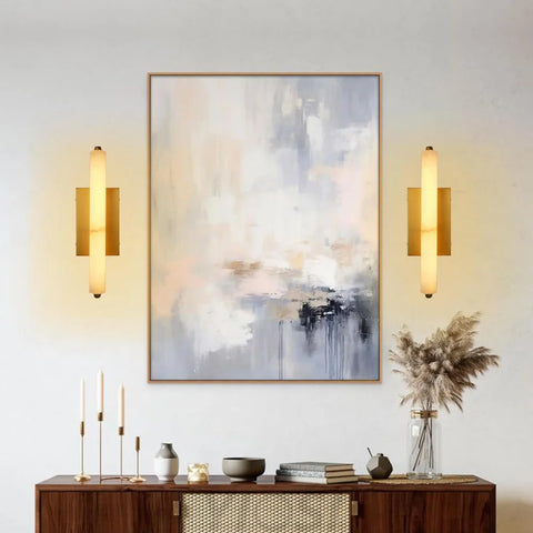 Natural Alabaster Wall Sconces