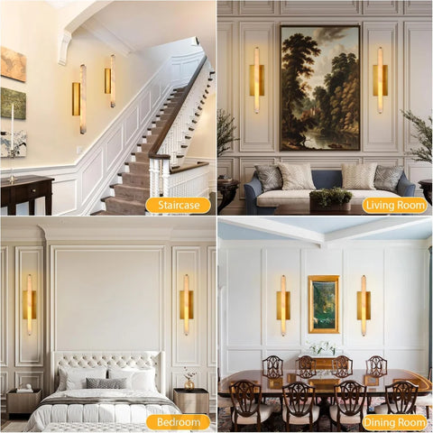 Natural Alabaster Wall Sconces