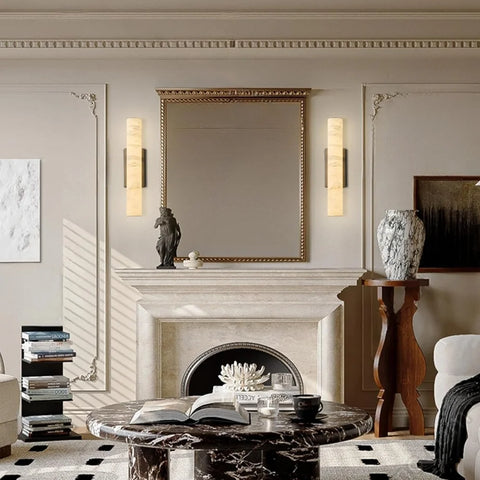 Natural Alabaster Wall Sconces