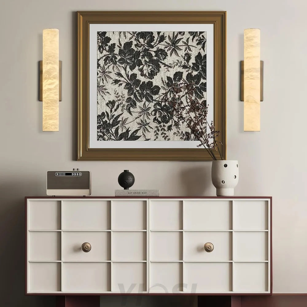 Natural Alabaster Wall Sconces