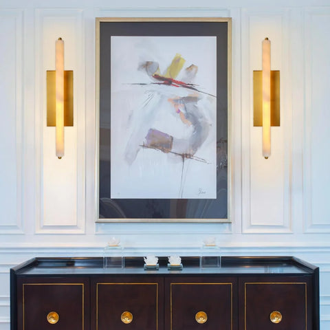 Natural Alabaster Wall Sconces