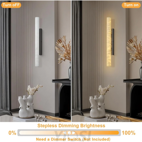 Natural Alabaster Wall Sconces