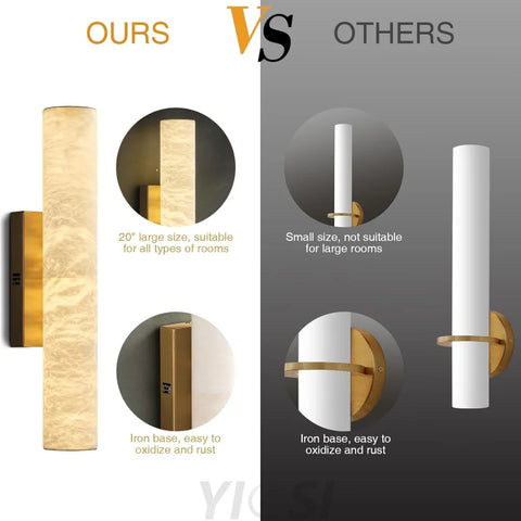 Natural Alabaster Wall Sconces