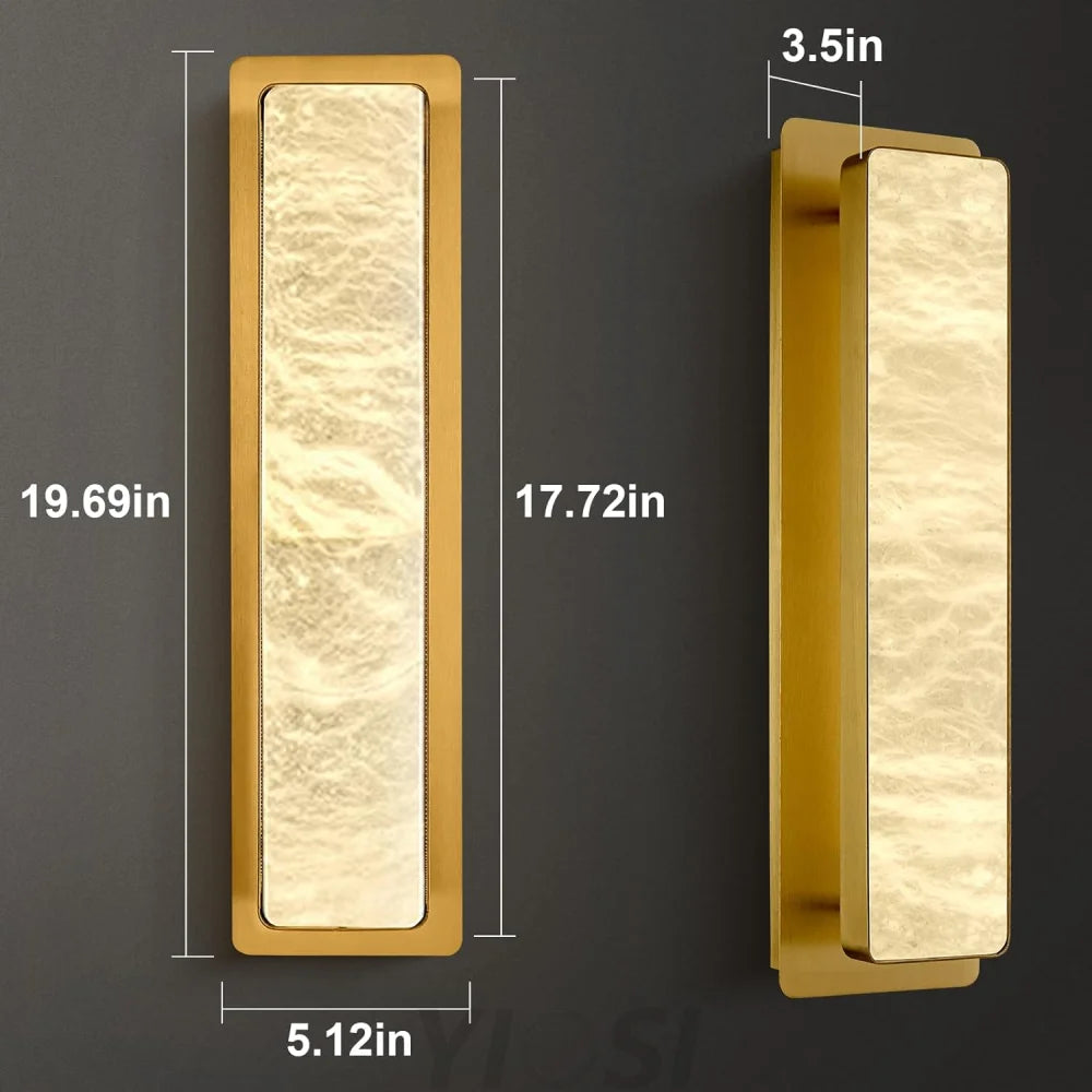 Natural Alabaster Wall Sconces