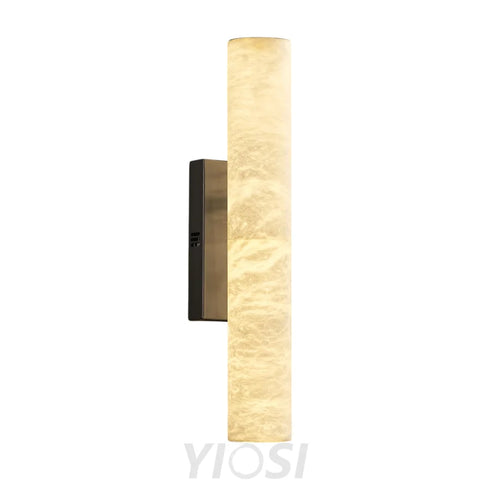 Natural Alabaster Wall Sconces Black / 19.7’’