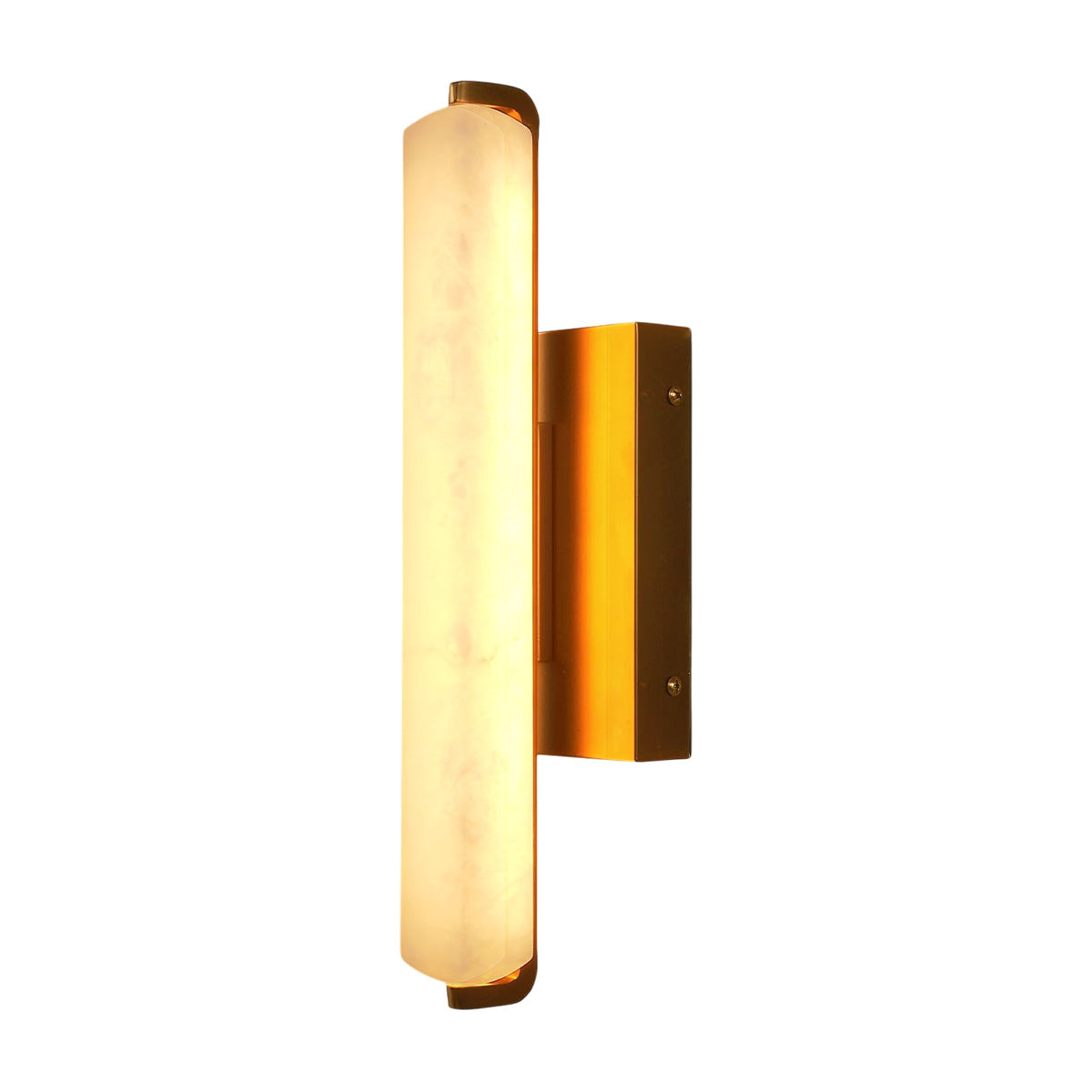 Natural Alabaster Wall Sconces 15in / Gold