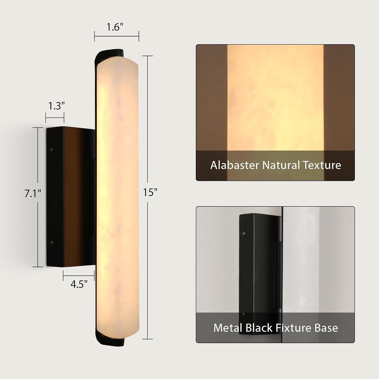 Natural Alabaster Wall Sconces
