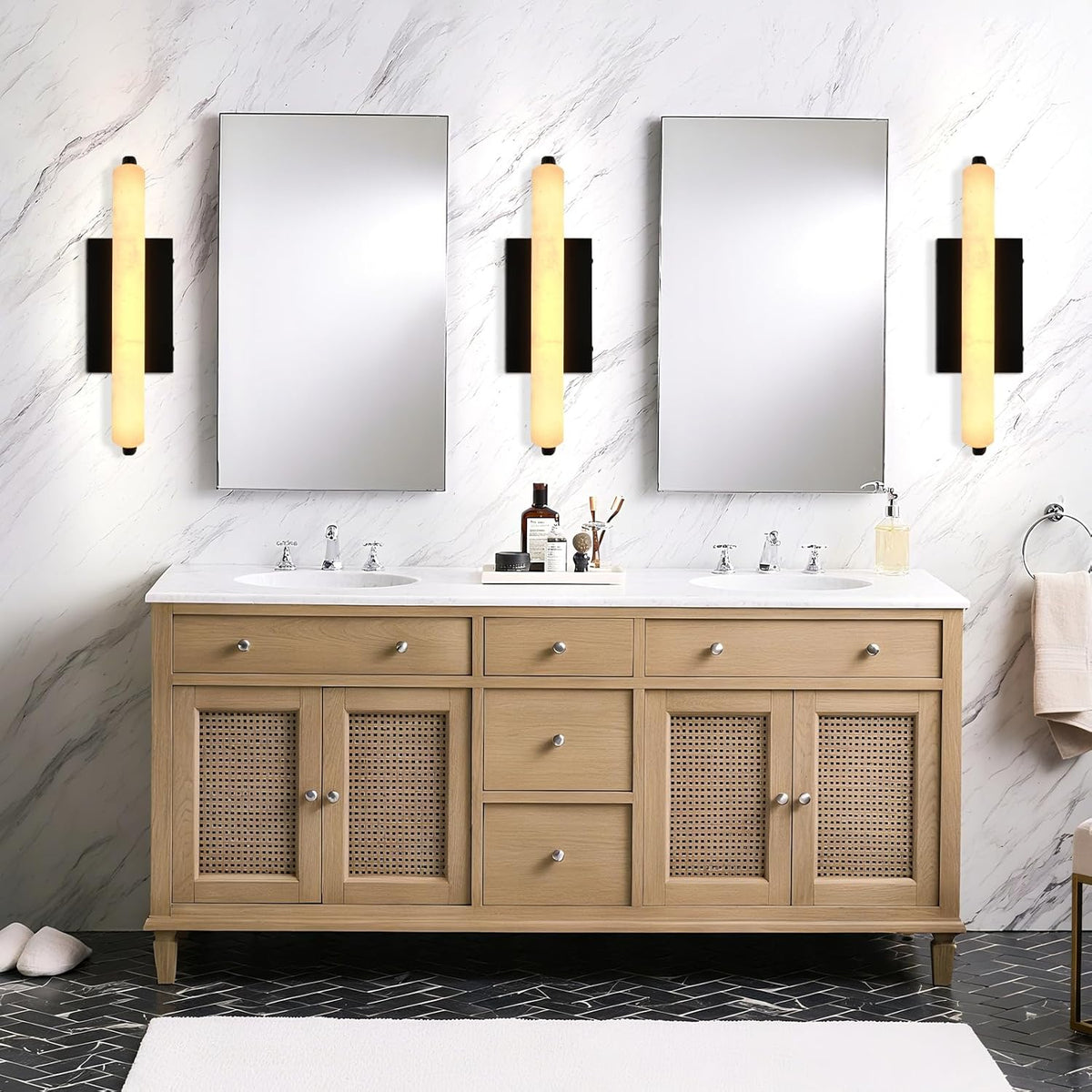 Natural Alabaster Wall Sconces