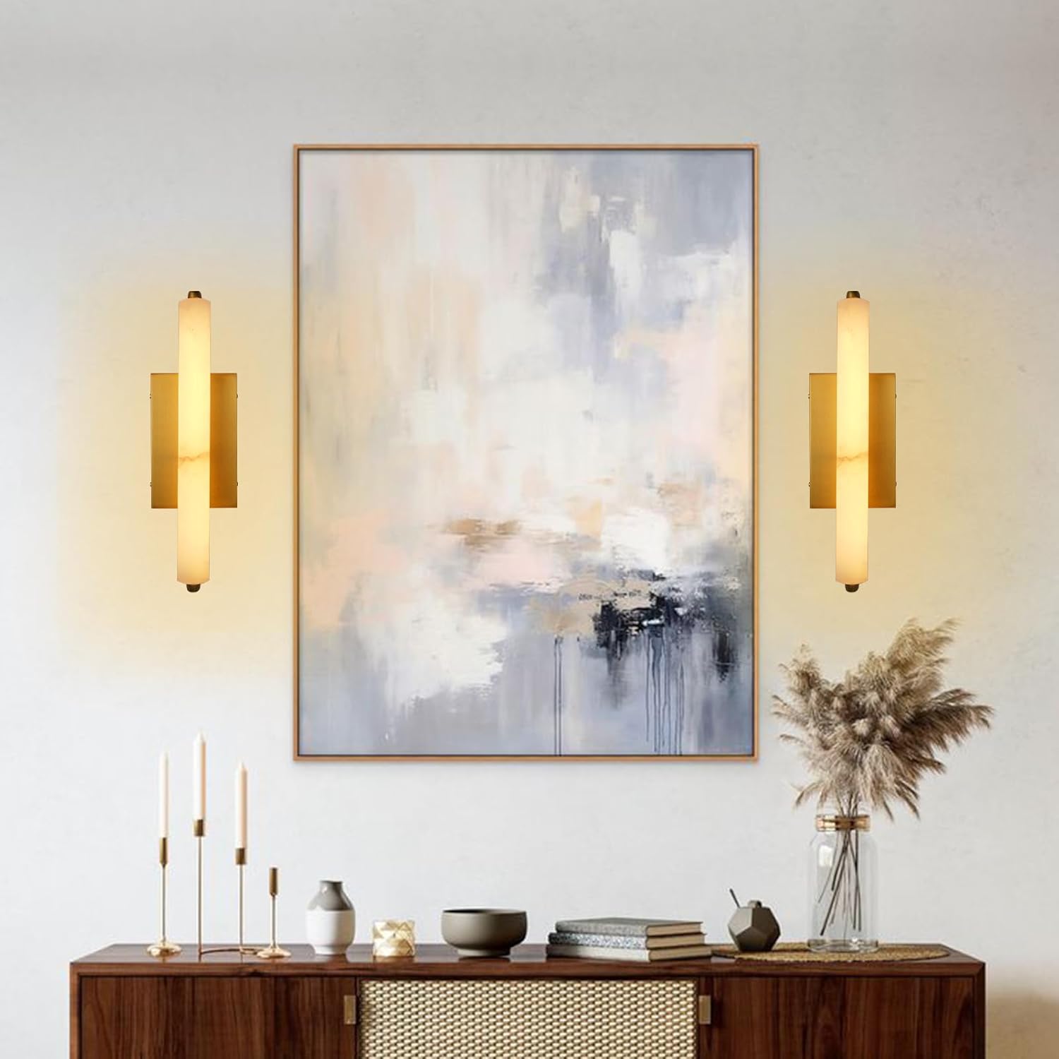Natural Alabaster Wall Sconces