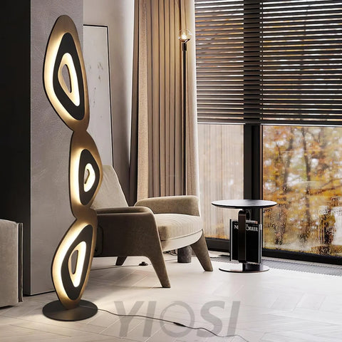 Nevis Floor Lamp ∅ 29.5″ - Pillar-1-Yiosilamp